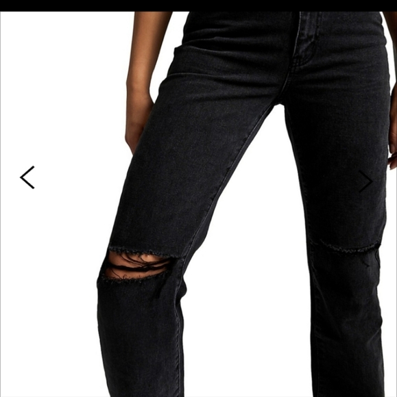 ✨️FINAL PRICE CLEARANCE ✨️NWT Cotton On Ripped High-Rise Straight Jeans - Picture 3 of 7